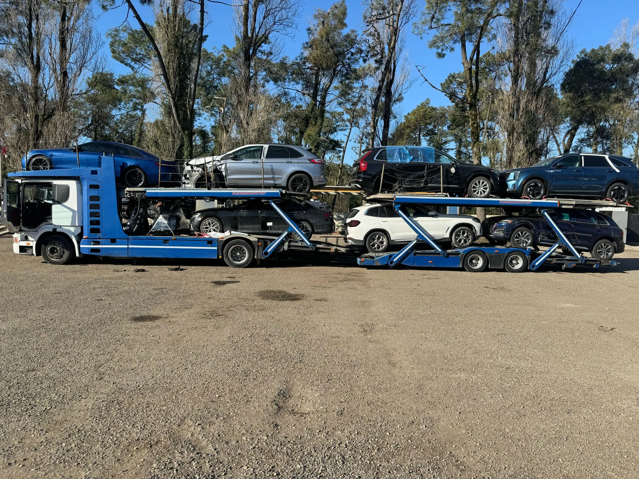 Автомобили из США в контейнере